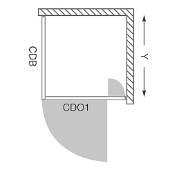 Roltechnik Душевая стенка "CDB 750" transparent – фотография-8