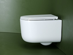 Ceramicanova Подвесной унитаз Ulma Торнадо CN4006T безободковый белый – фотография-6