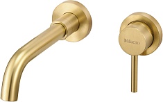 Milacio Смеситель для раковины чаши Ultra MCU.552.GD встраиваемый нержавеющая сталь