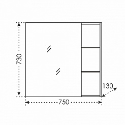 СанТа Мебель для ванной Нептун 75 – фотография-6