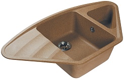 Harte Мойка кухонная 8095ЕК Терракот угловая – фотография-1