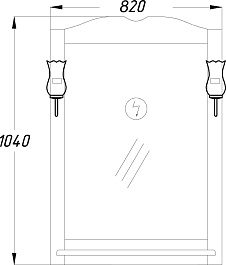 Opadiris Мебель для ванной Тибет 85 с декоративной решеткой, нагал – фотография-2