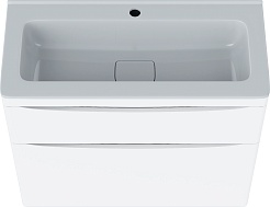 Vivon Тумба с раковиной Ostin 80 напольная белая матовая – фотография-7