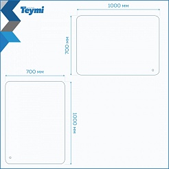 Teymi Зеркало Solli Oreol Pro 100/70 LED сенсор T20261 – фотография-5