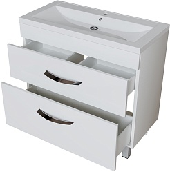 Mixline Тумба под раковину Марго 80 белая – фотография-2