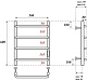 Point Полотенцесушитель электрический П4 500x600 PN08856 хром – картинка-6