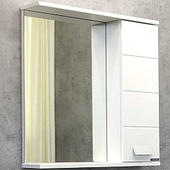 Comforty Зеркальный шкаф Модена 60 белый матовый – фотография-1