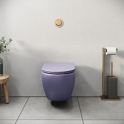 Grossman Унитаз подвесной Color GR-4455LIMS фиолетовый матовый – фотография-8