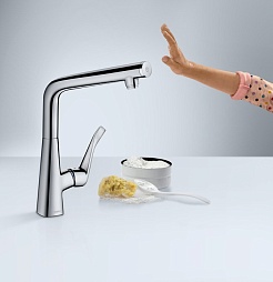 Hansgrohe Смеситель Metris Select 14883800 для кухонной мойки – фотография-6