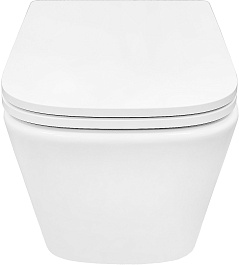 Azario Унитаз подвесной Armonia AZ-2403 безободковый белый – фотография-5