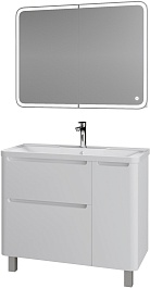 Grossman Мебель для ванной Адель 90 белая – фотография-1