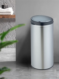 WeltWasser Ведро для мусора сенсорное WW Kredo MT 30L сталь матовая – фотография-2