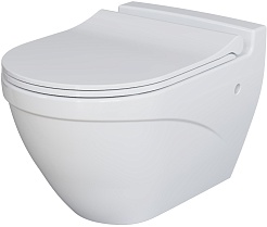 Ambassador Сиденье для унитаза Nord тонкое белое – фотография-2