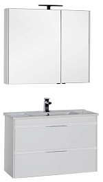 Aquanet Комплект мебели "Тулон 100" белый (183624) – фотография-1