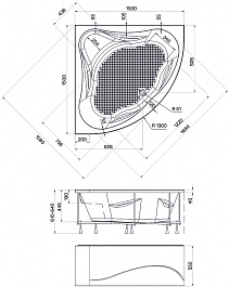 Poseidon Акриловая ванна Daniela 150x150 – фотография-3
