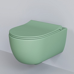 Ambassador Сиденье для унитаза Abner тонкое мятное матовое – фотография-3