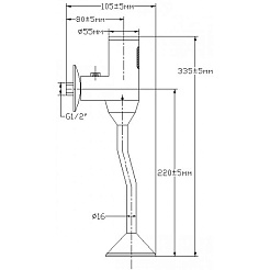 Варион Кран писсуарный ВАРИОН 8440890 сенсорный – фотография-2