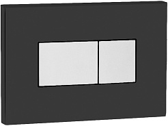 OLI Кнопка смыва Karisma черная-хром – фотография-1