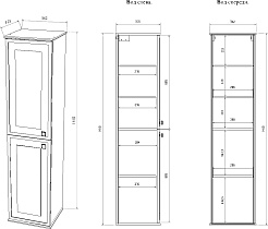 Sanflor Пенал Модена L белый – фотография-3