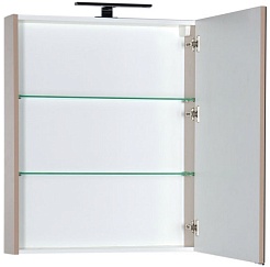 Aquanet Зеркальный шкаф "Алвита 70" капучино – фотография-2