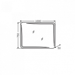 СанТа Зеркало Юпитер 100 с LED-подсветкой – фотография-2
