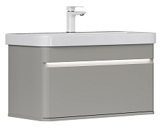 Equil Тумба под раковину Elegante 80 1 ящик подвесная амарок/белая