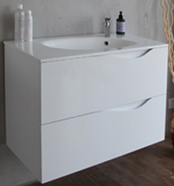 BelBagno Тумба с раковиной подвесная CLIMA 90 Bianco Lucido – фотография-1