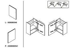 Ravak Дверь тумбы под умывальник Chrome 40 R белая – фотография-2