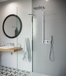 Excellent Душевая система RAIN TERMO KROTOS AREX.8081CR – фотография-3