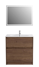 BelBagno Тумба с раковиной Kraft 100 напольная Rovere Tabacco с раковиной LOV-1000-LVB – фотография-4