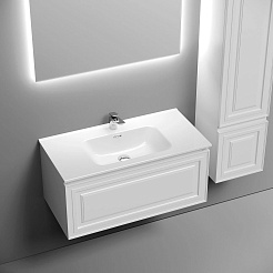 Sancos Тумба с раковиной Very 90 bianco раковина Element 91 CN7002 – фотография-3