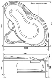 Aquanet Акриловая ванна Bellona – фотография-2