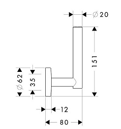 Hansgrohe Держатель для рулонов Logis – фотография-2