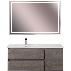BelBagno Тумба с раковиной Kraft 120 L подвесная Cemento Grigio – фотография-8