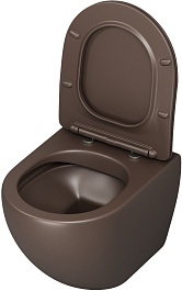 Grossman Унитаз подвесной Color GR-4455BRMS коричневый матовый – фотография-3