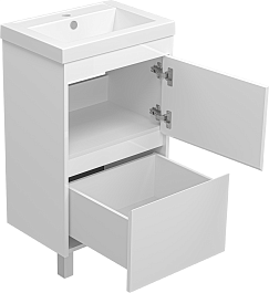 Misty Тумба для умывальника Алиса 50, 1 ящик, напольная – фотография-5