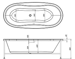 Aquanet Акриловая ванна Amelia 180x80 – фотография-9