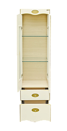 Misty Шкаф - пенал Монако 50 бежевый патина – фотография-2