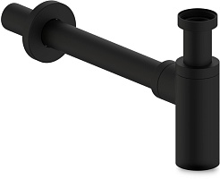 Iddis Сифон для раковины Optima Home OPTBL00i84 черный матовый – фотография-1