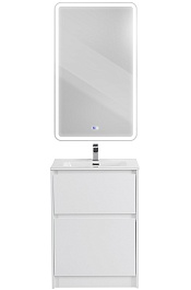 BelBagno Мебель для ванной Kraft 60 напольная Bianco Opaco раковина BB600ETL – фотография-1