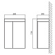 BelBagno Тумба с раковиной CAPELLA 50 L Bianco Lucido – картинка-10