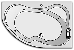 Kolpa San Акриловая ванна Lulu 170х100 L Standart – фотография-4