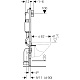 Geberit Инсталляция Duofix UP100 Delta 458.120.11.1 с бачком и кнопкой смыва – фотография-8