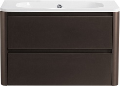 Cezares Тумба с раковиной без отверстия под смеситель Relax 80 подвесная оружейная сталь – фотография-1