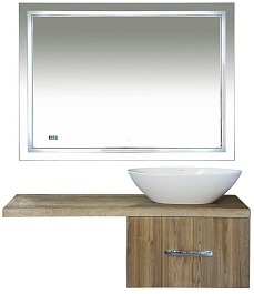 Misty Мебель для ванной Техас 120 R дуб вотан – фотография-1