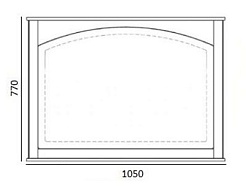 Dreja Зеркало Antia 105 белое – фотография-2
