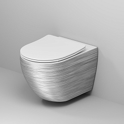 Grossman Унитаз подвесной Color GR-4411SWS серебро – фотография-6