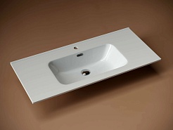 Sancos Тумба с раковиной Norma 2.0 100 белый глянец раковина Element 101 CN7003 – фотография-8