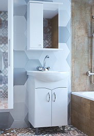 Mixline Мебель для ванной Формат 52 L белая – фотография-1