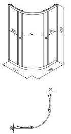 Triton Душевой уголок Альфа-хром 90/90 Щ0000051621 – фотография-3